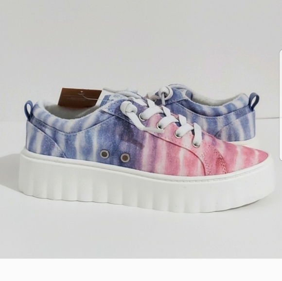 Roxy Sheilaahh Shoes - Roxy tie dye platform shoes